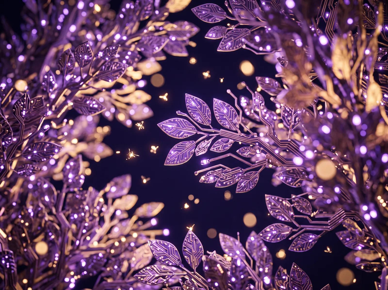A circuit canopy full of light
